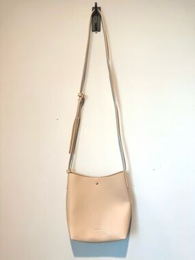 Samara Tan Vegan Leather Discontinued Crossbody Bucket Shoulder Bag
